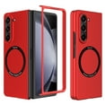 thumbnail image 1 of Htwon for Samsung Galaxy Z Fold 5 5G Case Shockproof Magnetic Phone Cover, Red, 1 of 15