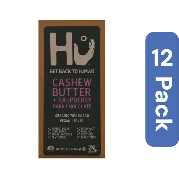 Hu Chocolate Cashew Butter Raspberry Jelly 2.1 oz (Pack Of 12)