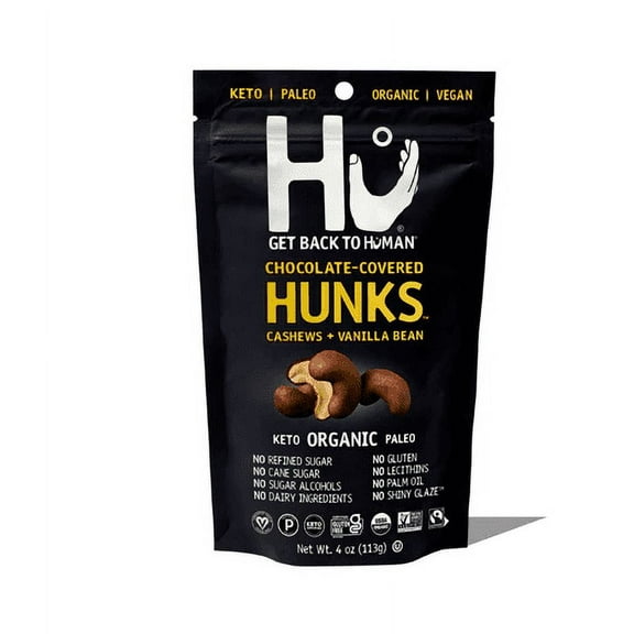 Hu, Chocolate-Covered Hunks, Cashews + Vanilla Bean, 4 oz