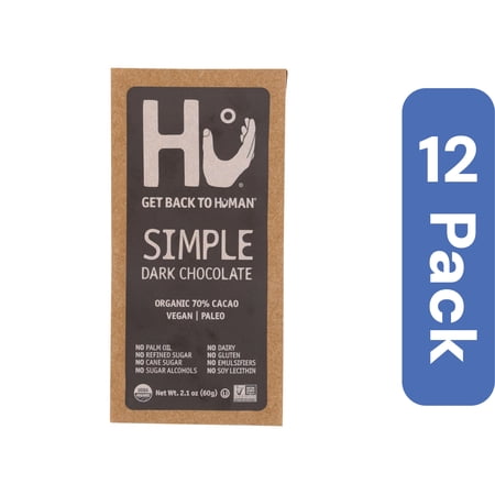 Hu - Dark Chocolate Bar Simple - Case of 12-2.1 OZ