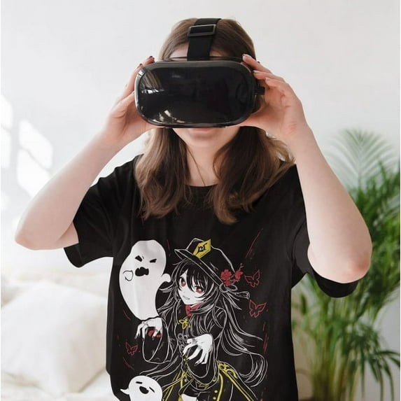 Hu Tao Genshin Impact Japan Aesthetic Anime Japanese Vaporwave Genshin Impact Raiden Shogun Gaming T-shirt, Anime Waifu Shirt