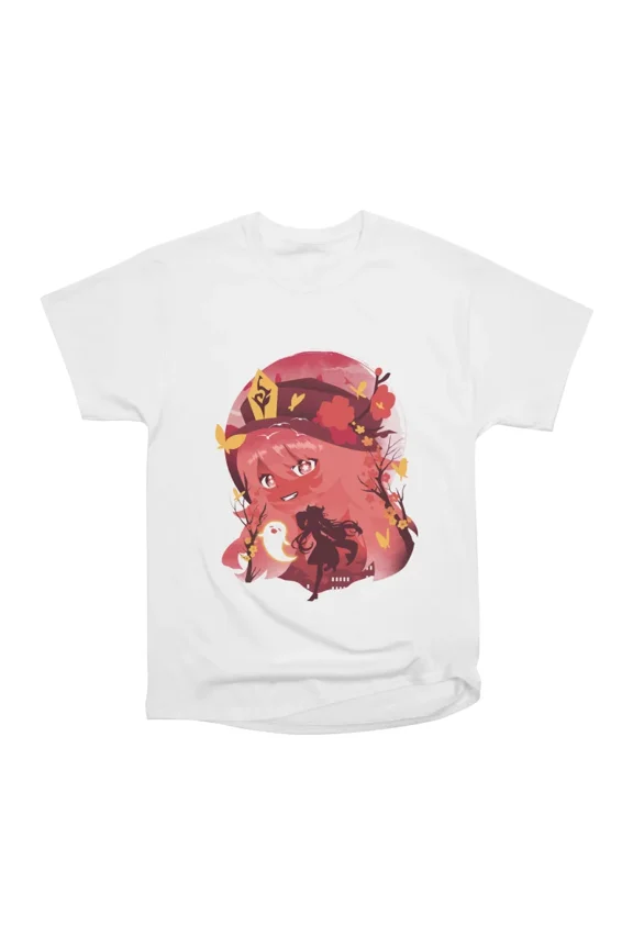 Hu Tao UKiyo E T-Shirt Tee Gift For Him Merch For Her Apparel For Friend
