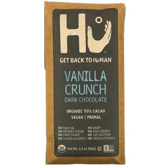 Hu, Vanilla Crunch Dark Chocolate, 2.1 oz
