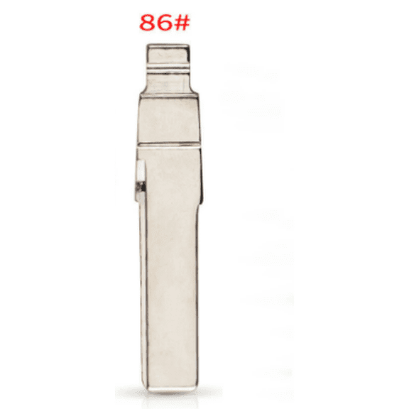 Hu66 NON 86-Uncut Folding Car Key Blade, Remote Key Replacement, Blank Car Key Blade, 10pcs