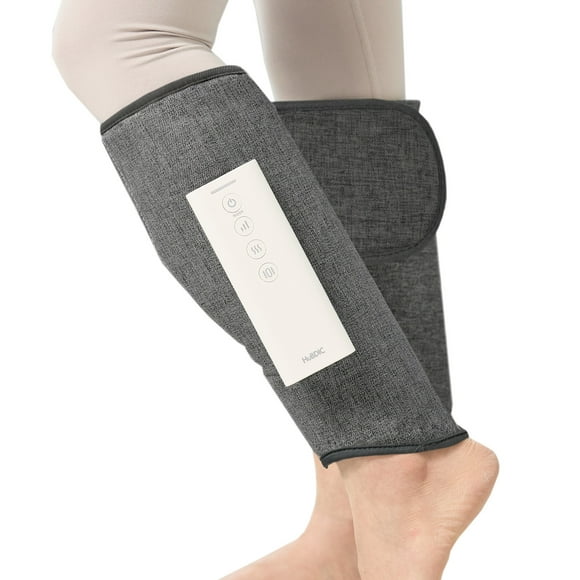 HuBDIC Cordless Leg Massager for Circulation and Relaxation 3 Massage Mode with Heat and Vibration Wireless and Rechargeable