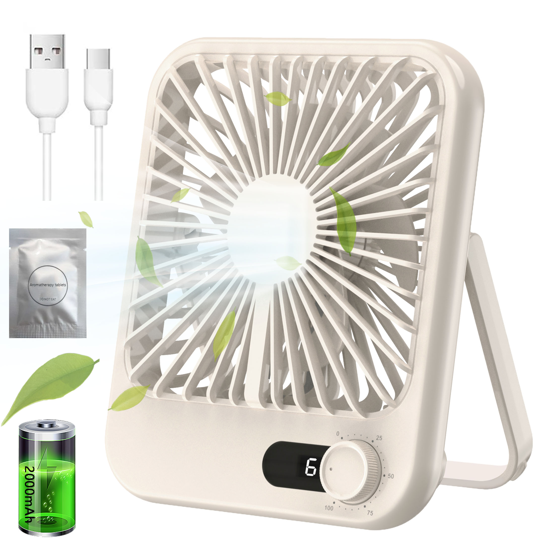 My Foldaway Fan Mini Desktop Fan, UltraPortable Lightweight Compact