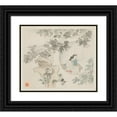 thumbnail image 1 of Hua Yan 14x12 Black Ornate Wood Framed Double Matted Museum Art Print Titled: Two Women Sit at a Table Within a Circle Visible in a Landscape (1700s), 1 of 5