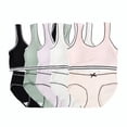 thumbnail image 1 of HuaAngel 10-Pack Girls Training Bralette and Hipster Panties Teens Wireless Bras Comfortable Cotton Suitable for Girls from 66-110lbs, 1 of 8