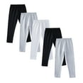 thumbnail image 1 of HuaAngel 5 Pack Girls Cotton Leggings with Elastic Waistband for School and Sports Sizes 4-12, 1 of 5