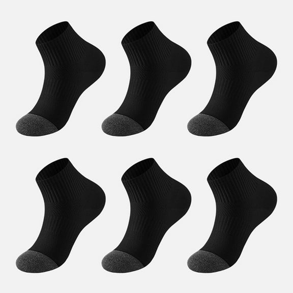 HuaAngel Ankle Socks Women Athletic Running Socks Cushioned 6-Pairs