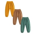 thumbnail image 1 of HuaAngel Boys Girls Pants Cotton Gauze Soft Breathable Beach Travel Trousers 3 Packs Size 2-7, 1 of 5