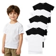 thumbnail image 1 of HuaAngel Boys Girls Quick Dry T-Shirts 6 Pack Short Sleeve Athletic Tees Age 4-12, 1 of 7