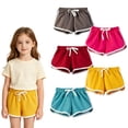 thumbnail image 1 of HuaAngel Girls Athletic Shorts Running Dolphin Shorts 5 Packs Sizes 4-14, 1 of 4