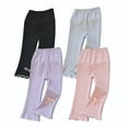 thumbnail image 1 of HuaAngel 4 Pack Girls' Cotton Pants Basic Versatile Pants Sizes 2-7Years, 1 of 7