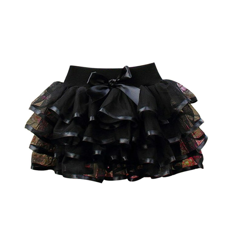 HuaAngel Girls Satin Mesh Cake Mini Skirt Q889 Sizes 4 14