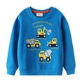 thumbnail image 1 of HuaAngel Little Boys Dinosaurs Round Neck Cotton Long Sleeve Pullover Sweatshirt Cartoon Casual Sweatshirt, 1 of 6