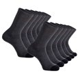 thumbnail image 1 of HuaAngel Men's Crew Work Socks Moisture Wicking Sports Socks 10 Pairs, 1 of 4