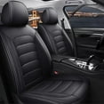 thumbnail image 1 of HuaGuan 5-Seat Set Seat Covers for Kia Sorento 2007-2021 - Breathable Leather Car Seat Covers Vehicle Seat Protector (5-Seat Set, Black), 1 of 6
