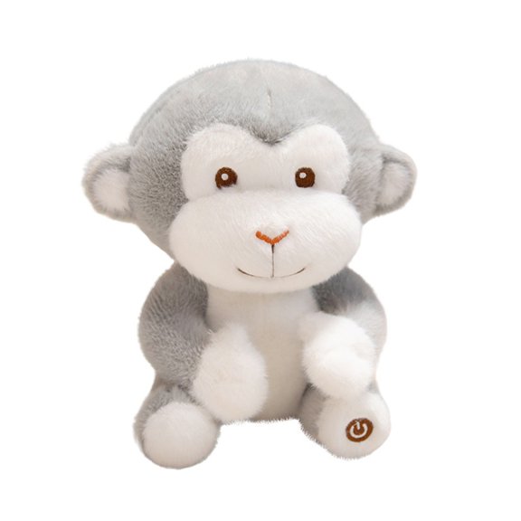 HuaJing Soft Light Up Monkey Plush Figure for Kids Quiet Bedtime Hours