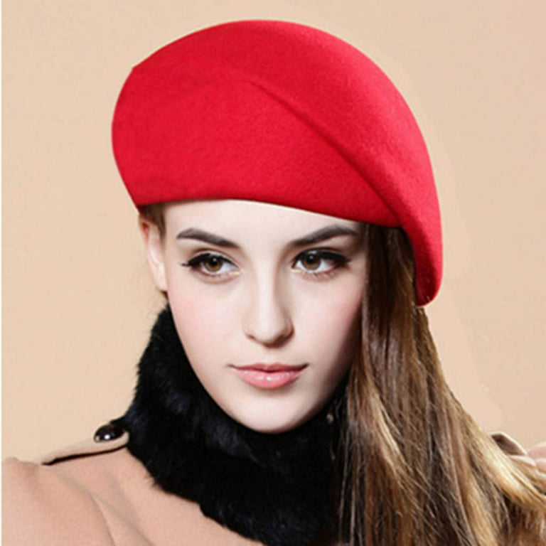 Huaai Beret Hat Keep Warm Lightweight Vintage Retro Tweed Peaky Blinders Beret  Hat Street Hats For Women Men Red 