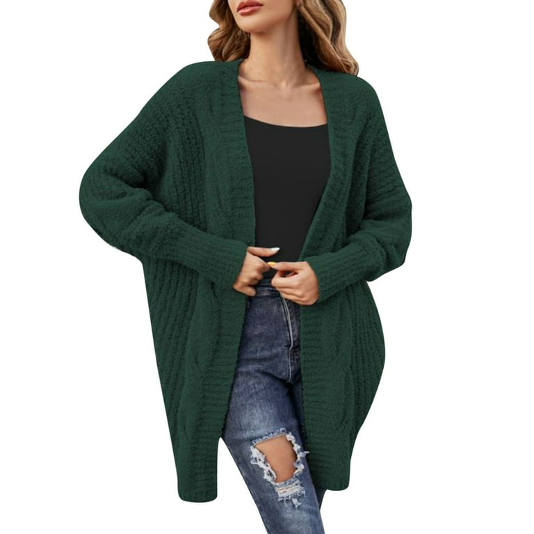 Buttonless cardigan ladies cheap