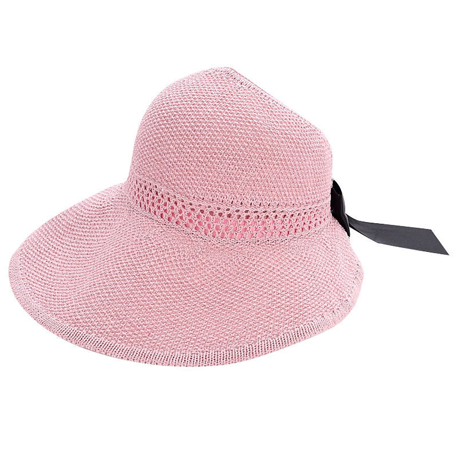 Huaai Straw Sun Hats Women Ladies Boonie Hat Fishing Hiking Outdoor Cap