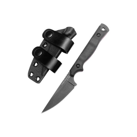 Huaao EDC Fixed Blade Utility Knife with G10 Handle & Kydex Sheath for Outdoor Daily Use