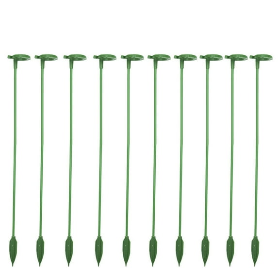 Huabf 10 Pack Plant Support Stakes, Metal Single stemmed Flower Support Hoops,Garden Plant Stakes Plant Prop for Amaryllis Orchid Lily Rose Peony Tomatoes Gladiolus 37 cm