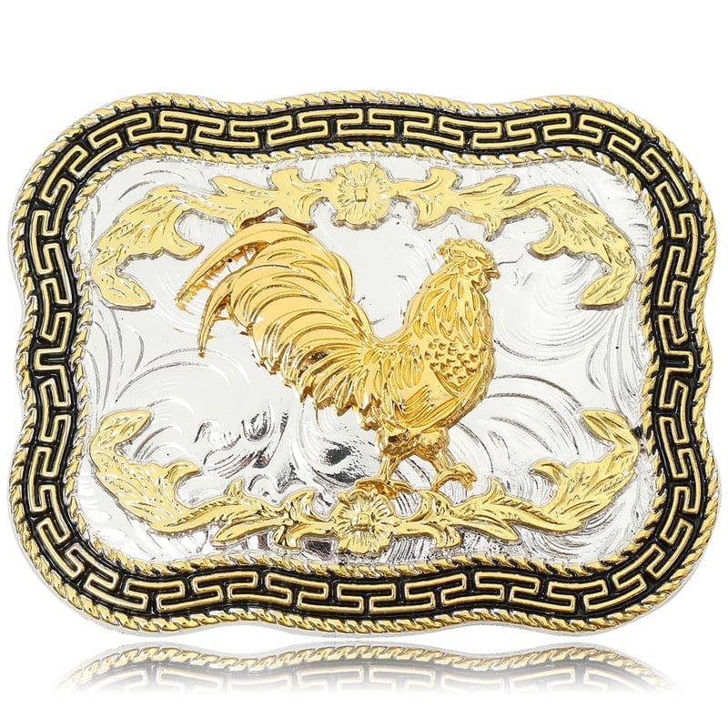 Huabola Calyn Western Belt Buckles for men women - Rooster Belt Buckle - Rodeo Cowboy Belt Buckle - Fits 1.5” Belts