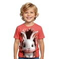 thumbnail image 1 of Huachaog Boy Short Sleeve T Shirts Easter Cartoon Print Short Sleeves Colorful Graphic Tees Blouse,10-11 Y, 1 of 4