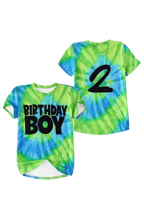 T Shirts for Boys Children's Letter Number Print Round Neck Short Sleeve Tee Clothes,10-11 Y