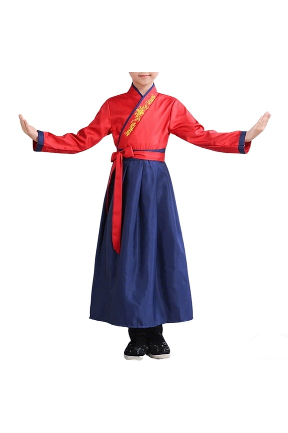 Women's Chinese Hanfu Dress Ancient Traditional Clothes Outfit Stage Performance Wear,13-14 Y