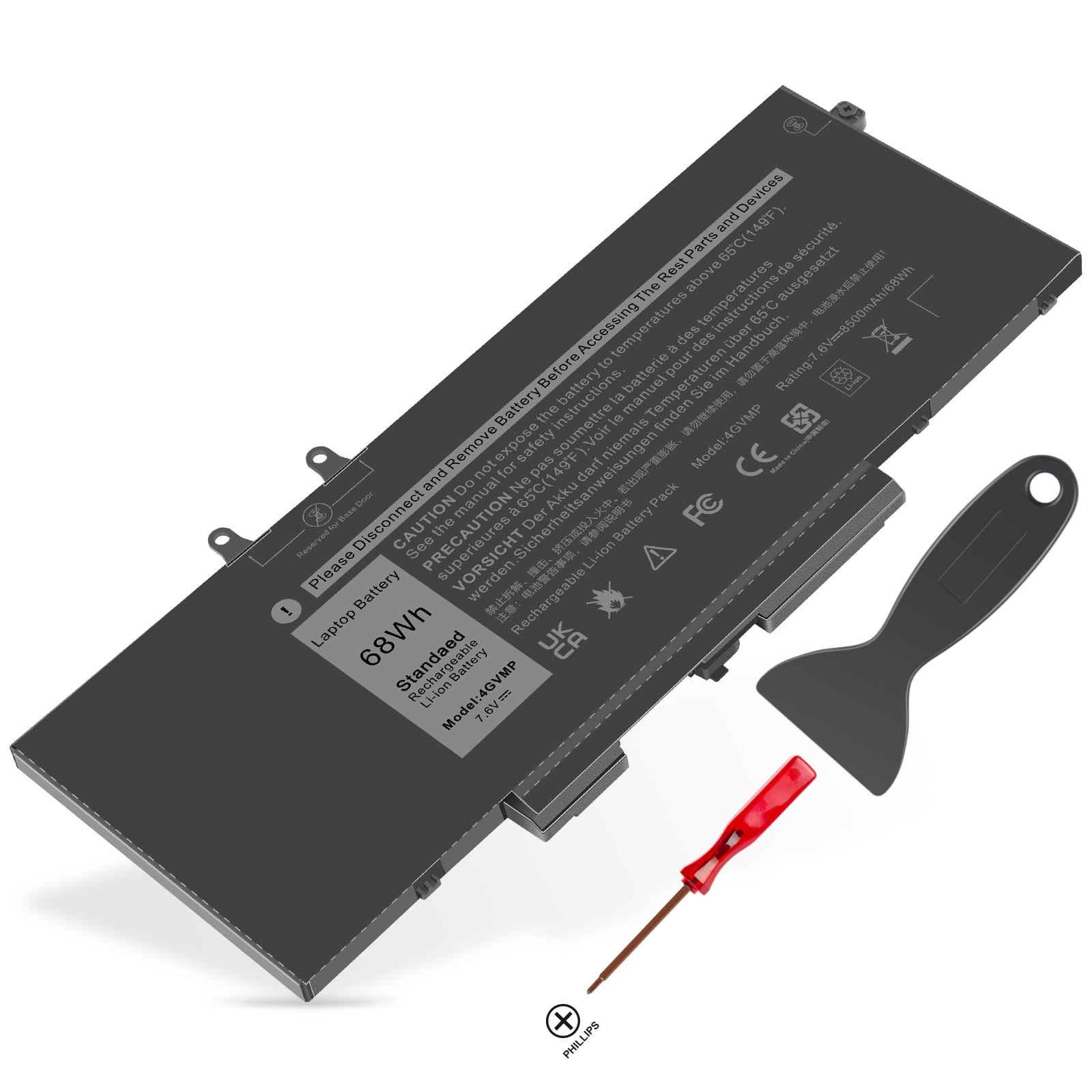 68Wh 4GVMP 9JRYT DELL Latitude 5400 5410 5500 5510 Inspiron 7590 7591