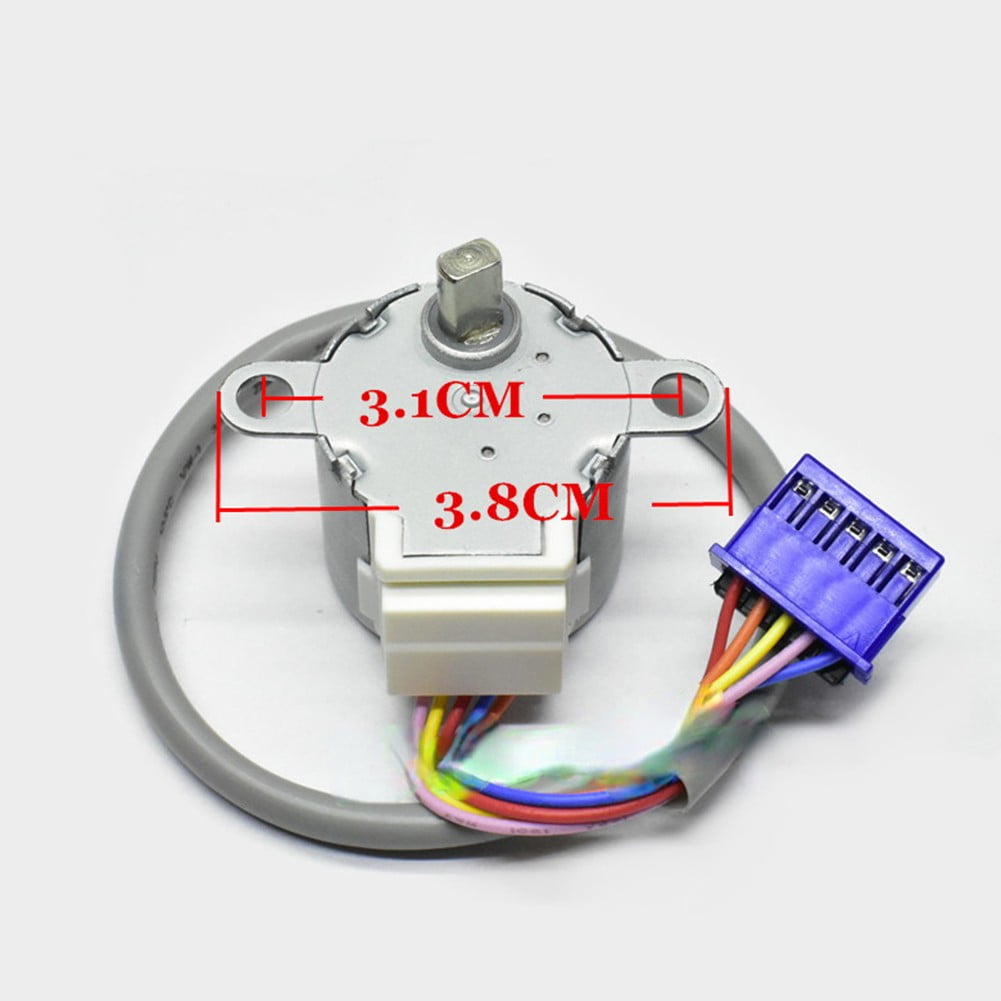 Moteur Pas à Pas 24BYJ48 5V DC - 4 Phases, 5 Fils - Pour Projets Arduino, Imprimantes 3D, Systèmes De Positionnement