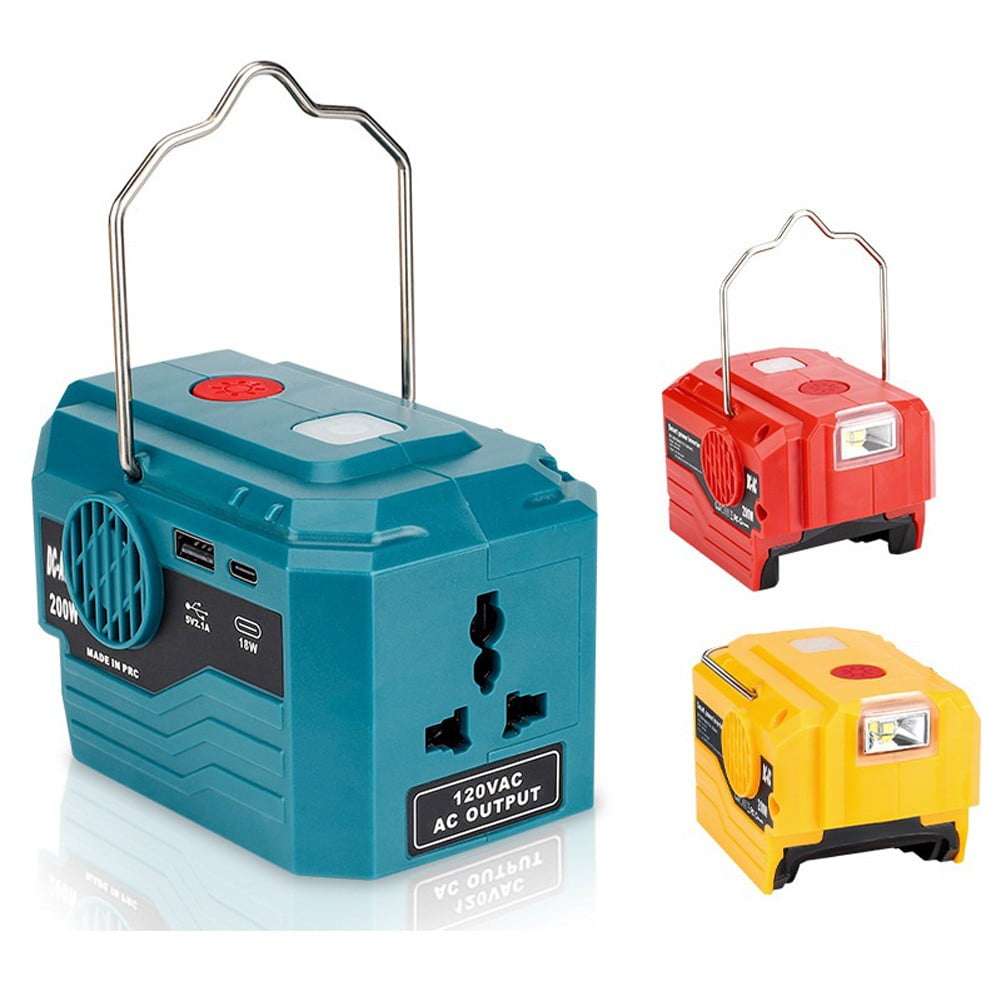 Wechselrichter 200W Für Bosch 18V Akkus - 220V Outdoor Stromquelle