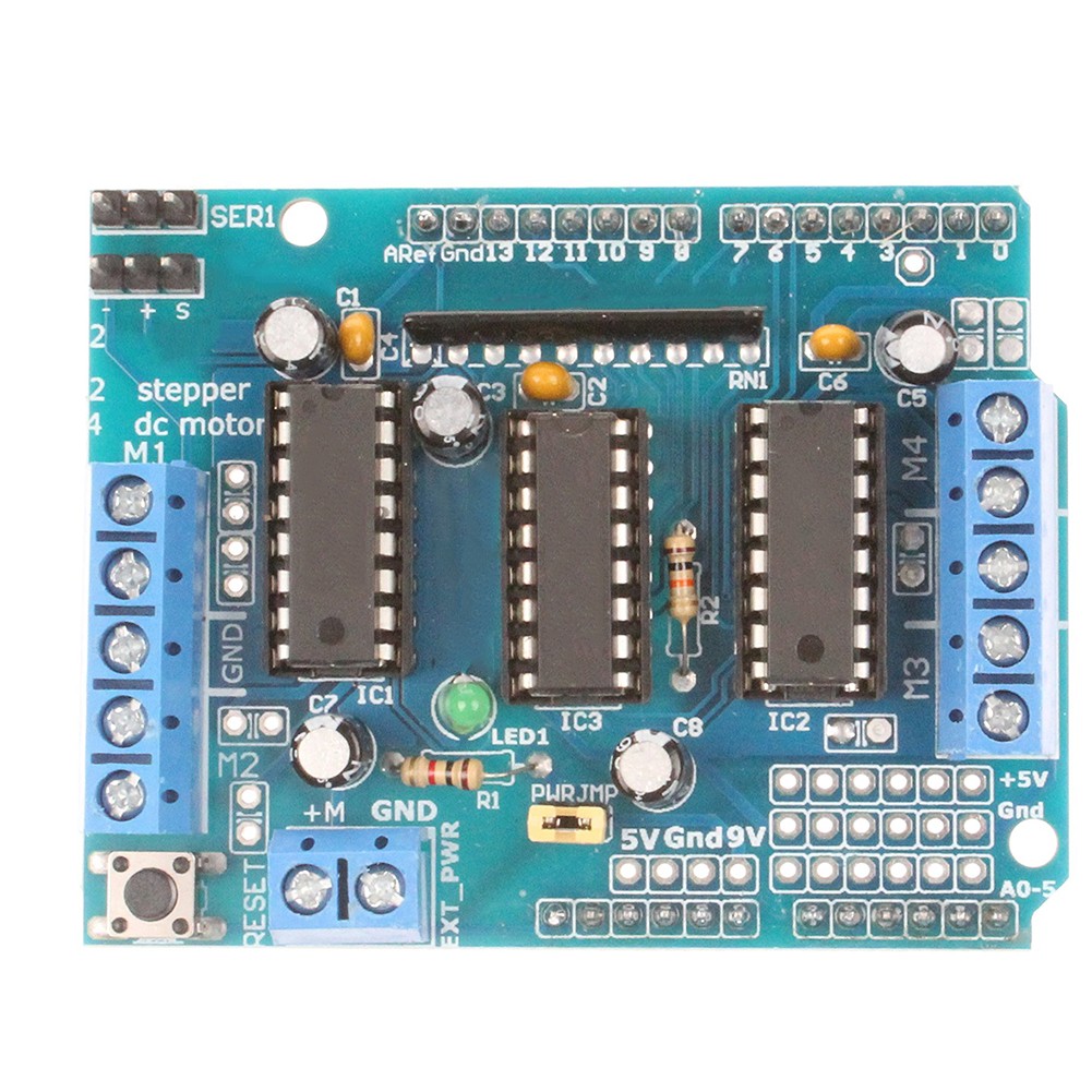Robotics Motor Driver L293D Motor Driver Shield For Arduino - Stepper ...