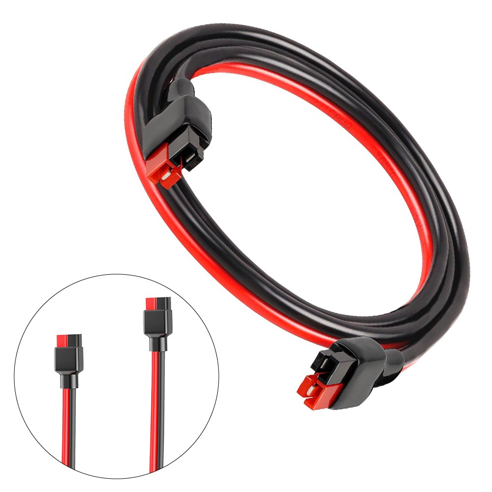 Huajunming 30A For Anderson Style Extension Cord For Solar Panels &Rv Power Connector 10Awg-30Cm