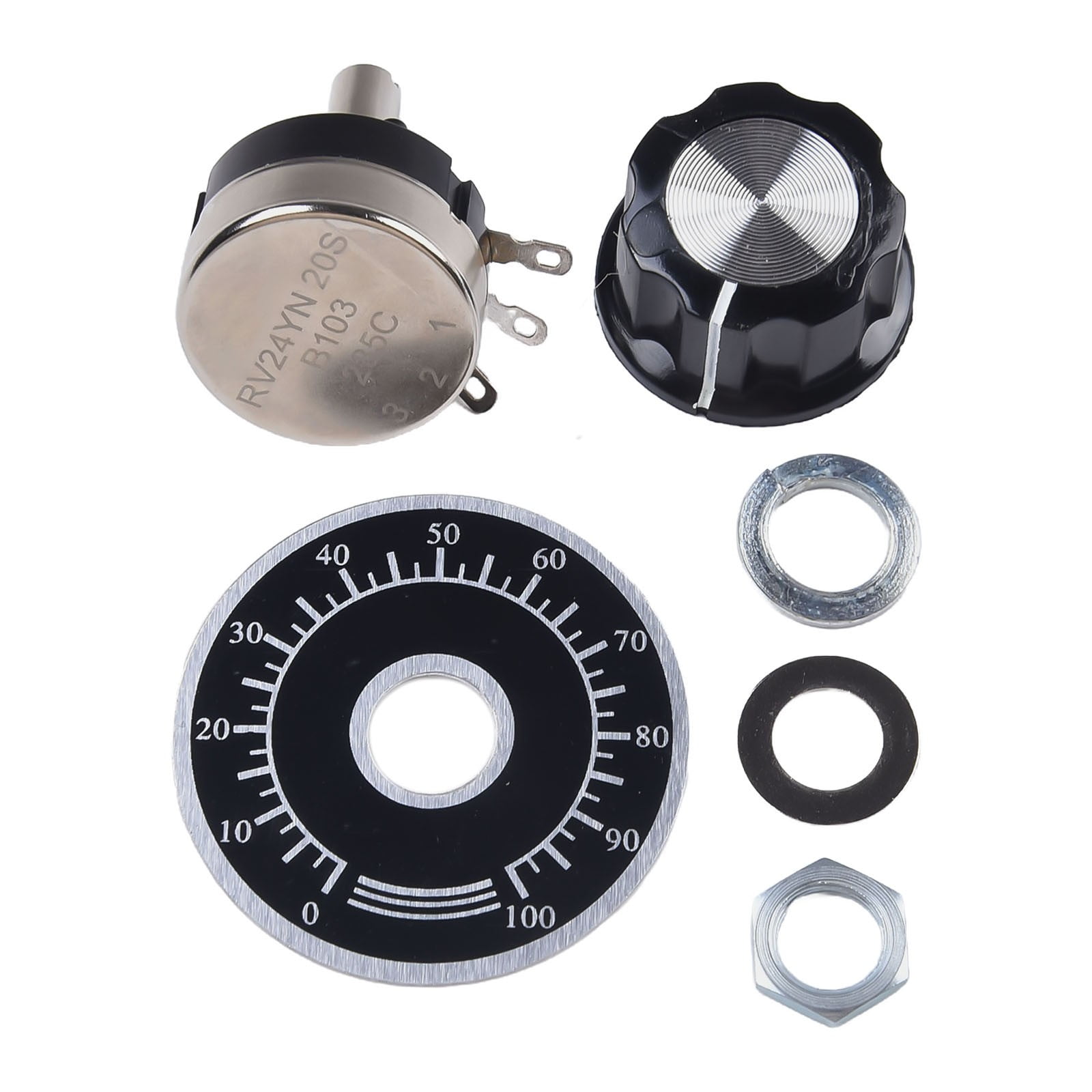 10k Potentiometer Uxcell RV24YN 20S B103 Rotary Potentiometer - 10K Ohm ...