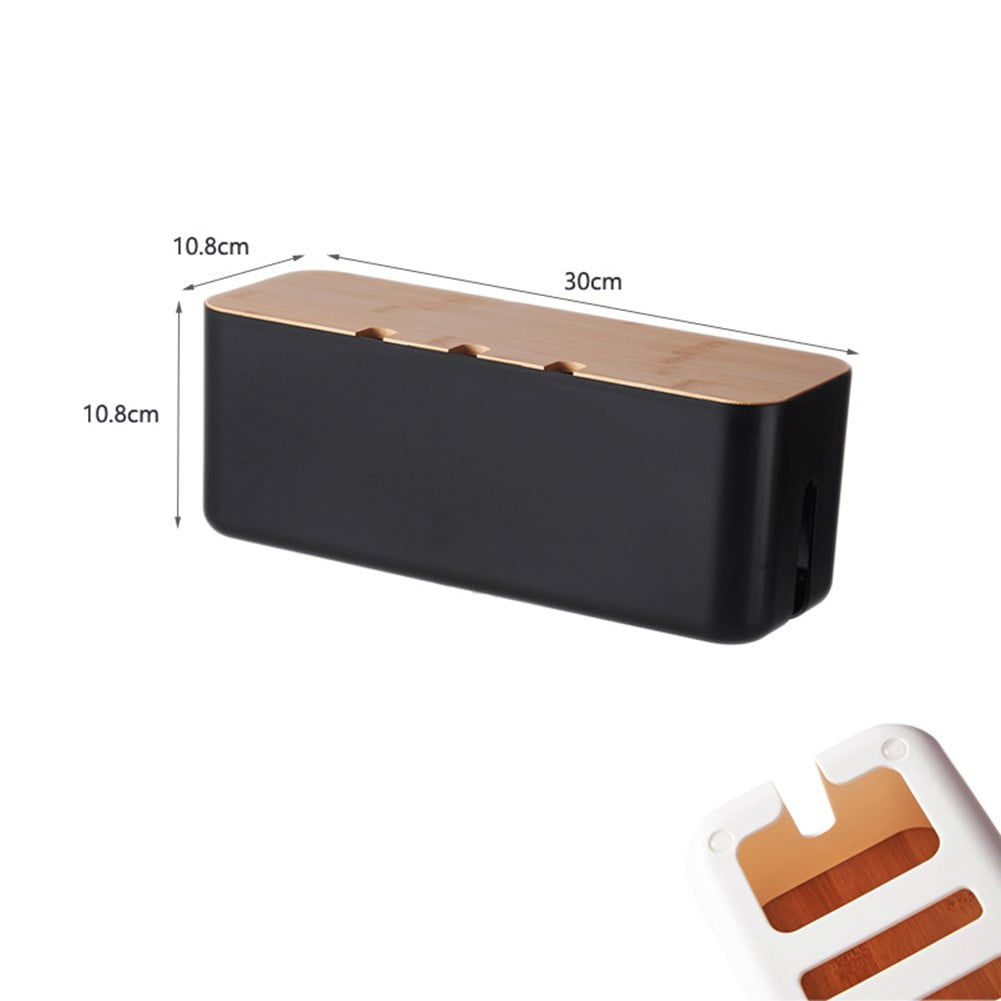 Huajunming Wooden Cover Wire Storage Box Junction Box Board Storage Box ...