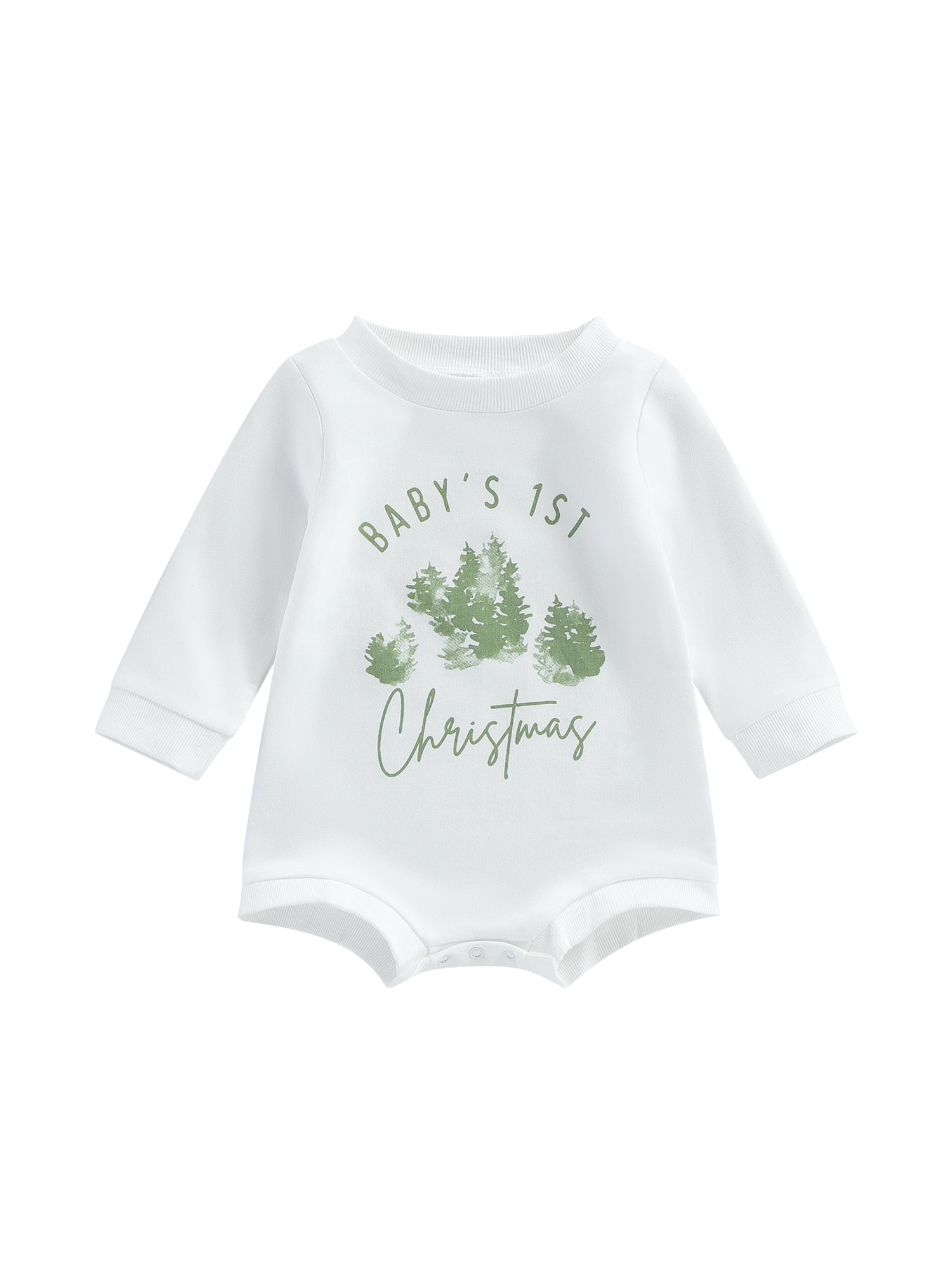 Huakaishijie Baby Sweatshirts Rompers Infant 1st Christmas Clothes Fall