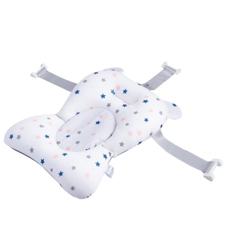 Huakaishijie Newborn Baby Bath Cushion Infant Bath Supporter Net Baby Bathtub Pillow Non-Slip Floating Bathing Tub Seat