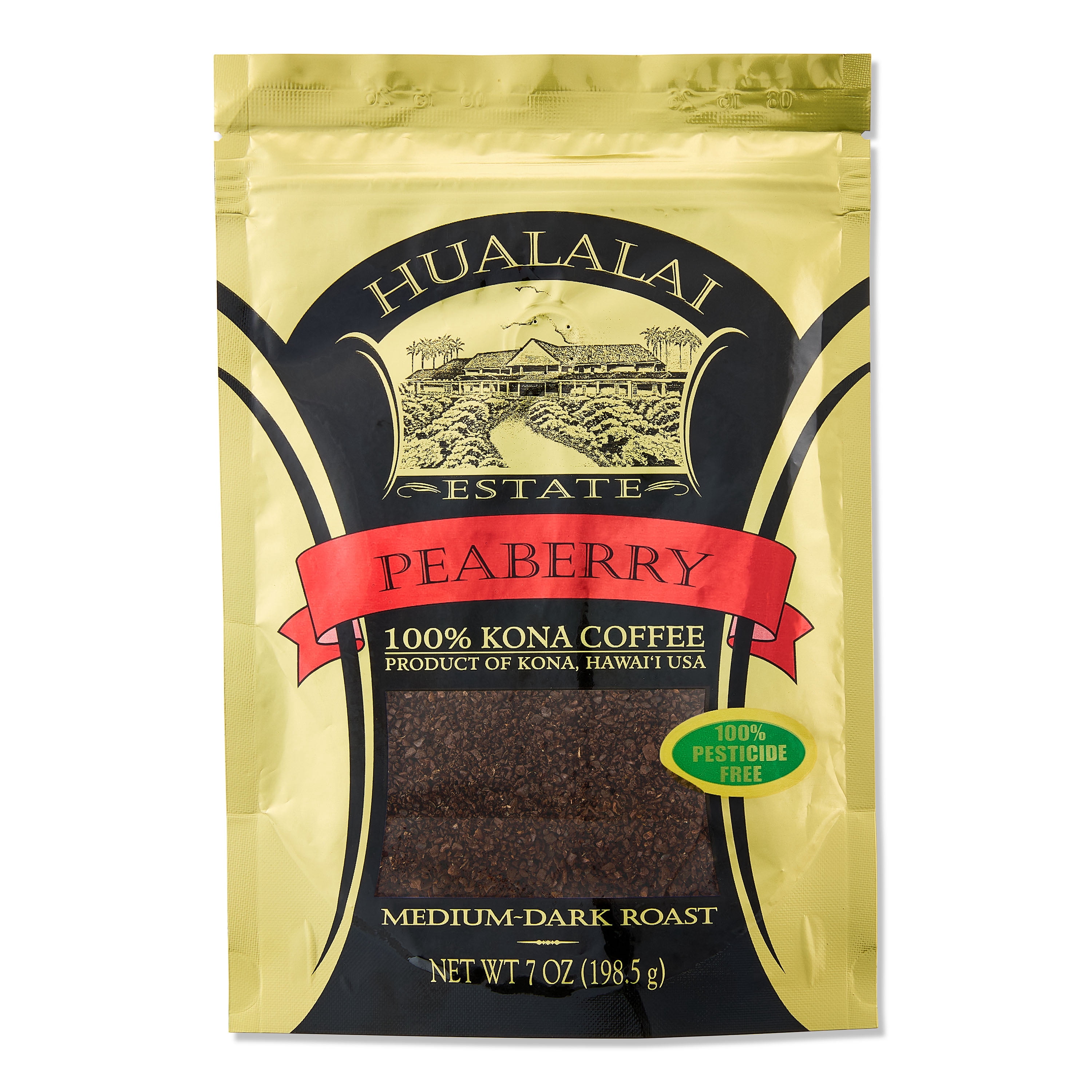 Hualalai Estate Coffee 100% Kona Coffee 7 oz Ground or Whole Bean