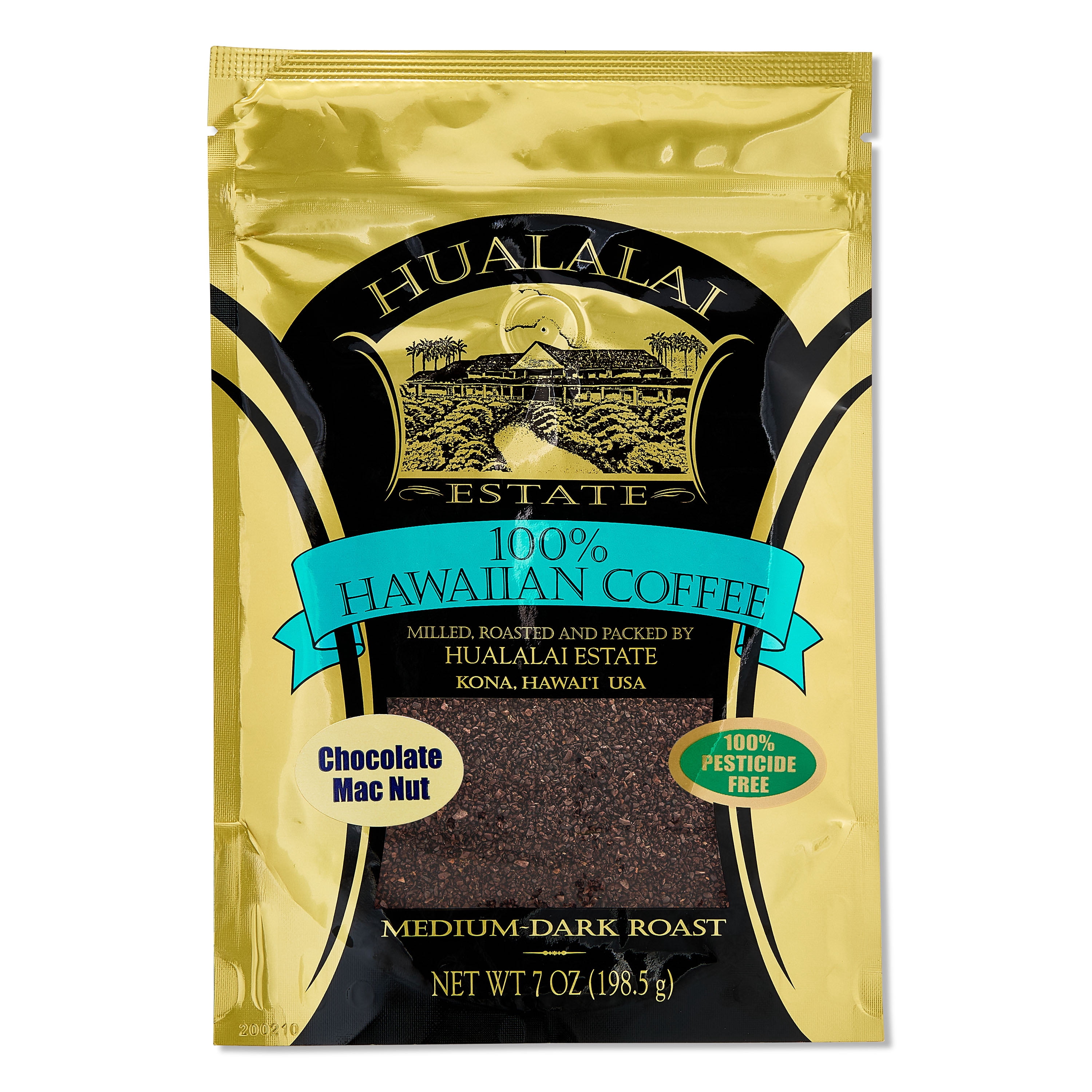 Hualalai Estate Coffee &ndash; 100% Hawaiian Coffee | Ground & Whole Bean | 7 oz | Unflavored, Vanilla Macnut & Chocolate Macnut
