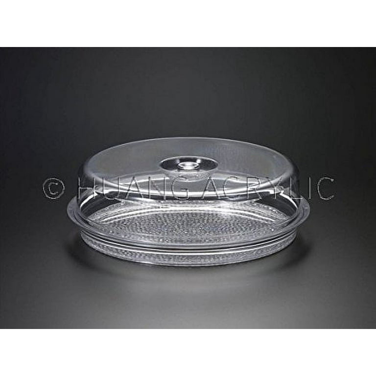 Huang Acrylic Round Tray with Cover (7022)