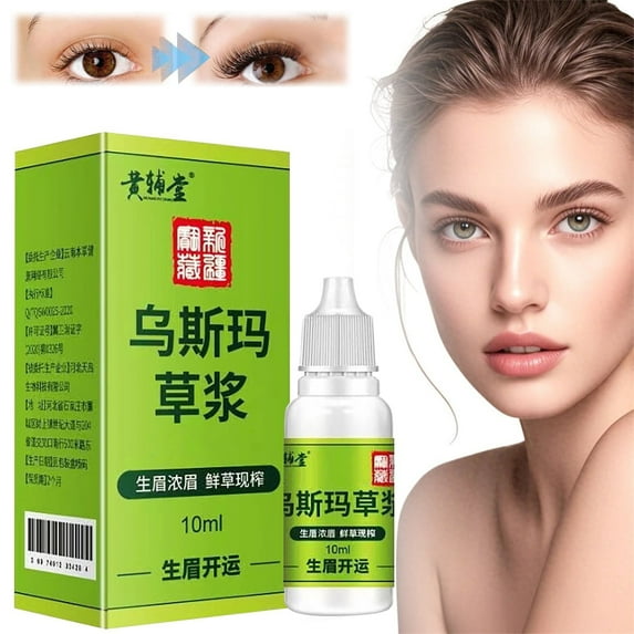 Huang Futang Eyélash Grōwth Sérum - Usma Extract Nourishing Liquid, Lásh & Brow Enhancer, Natural Formula For Hair ReGrōwth, Non-Irritating Lightweight Texture, Women & Men, 0.34 f Makeup Organizers
