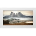 thumbnail image 1 of Huang, Stan 18x11 White Modern Wood Framed Museum Art Print Titled - Misty Mountains, 1 of 4