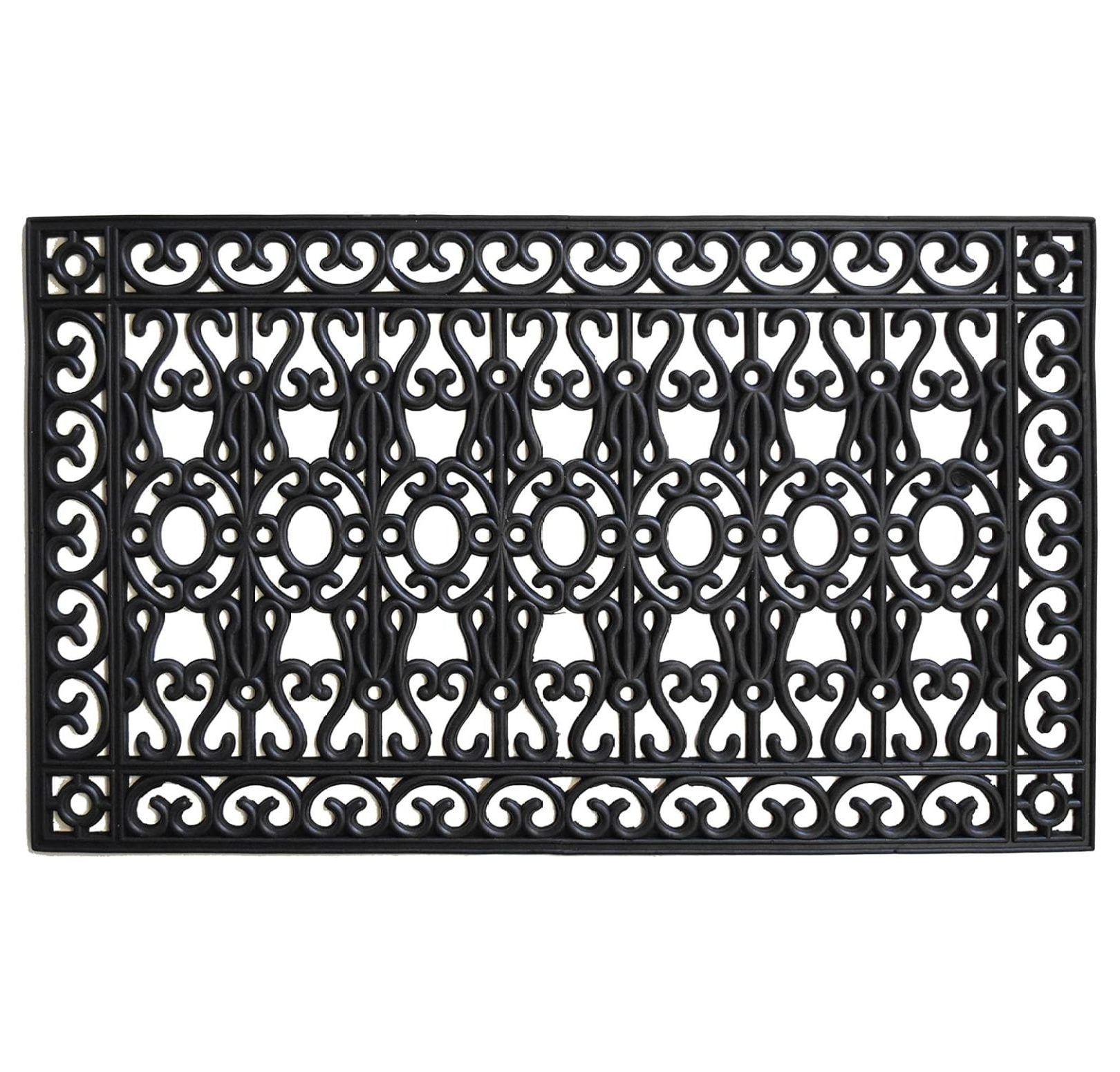 Huang zhong wen 103592439 Garrisons Gate Rubber Doormat, 24" x 39