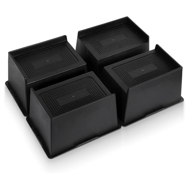 Huang zhong wen Bed Risers, 4 Pack 4 Inch Rectangle Heavy Duty ...