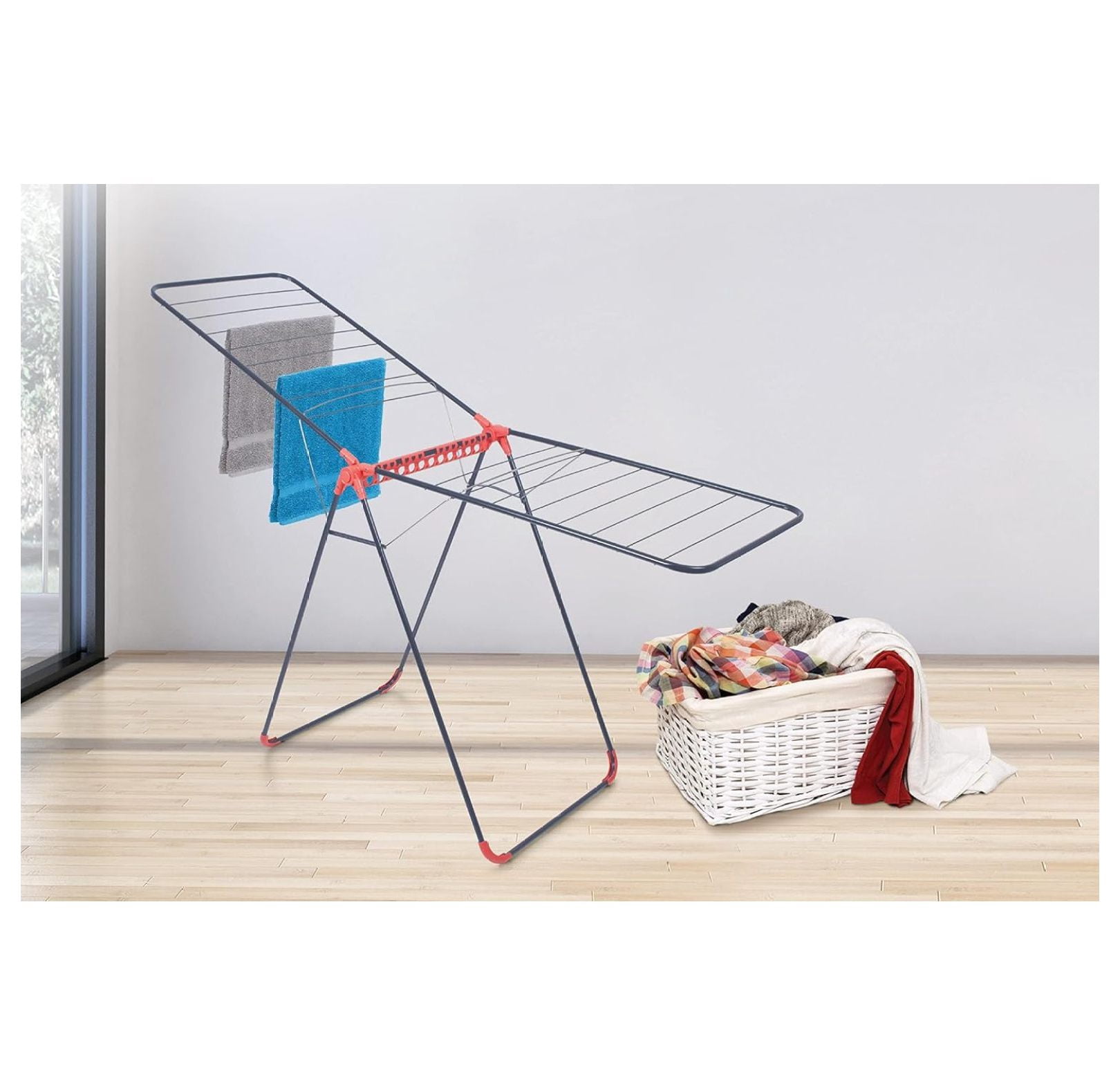 Huang zhong wen Foldable Clothes Drying Laundry Rack Stand Durable (67 ...