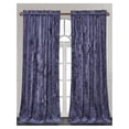 thumbnail image 1 of Huang zhong wen Lux Purple Crushed Velvet Curtains 2 Panel Set - 72 inches Long Room Darkening Luxury Distressed Velvet Rod Pocket Window Drapes for Living Room Bedroom 50" W x 72" L, 1 of 9